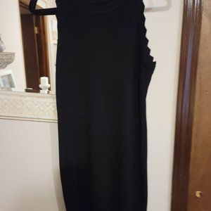 Black summer tank top dress